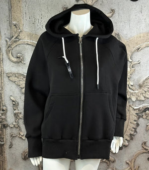 Hoodie Jacke Tiger in schwarz und weiss