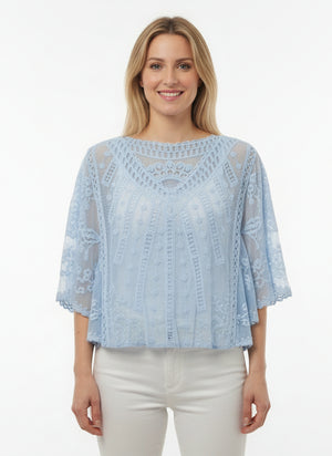 Leichte Kurzarm Bluse verschiedene Farben 681