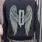 Hoodiejacke mit Glitzer und Flügel B verschiedene Grössen