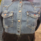 Design Jeansjacke mit Glitzer 214012