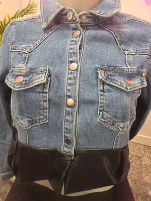 Design Jeansjacke mit Glitzer 214012