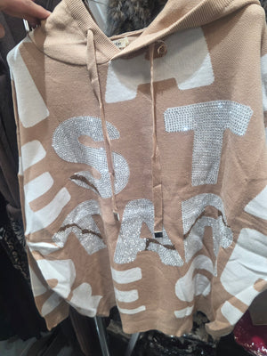 Pullover mit Kaputze STAR 1963 Beige