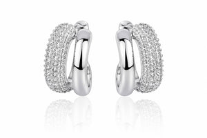 Ohrring glitzer silber und goldfarbend 125887