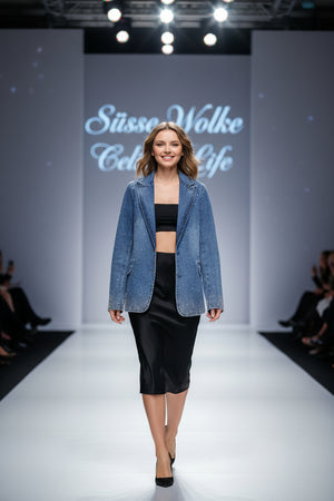 Glitzer Jeans Jacke New Collection 260511 S/M bis Grösse 38/40