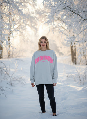 Pullover Copenhagen Weiss Rosa 8585