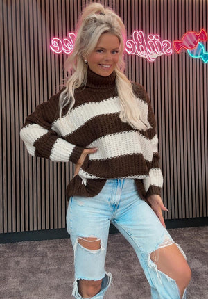 Strick Rollkragen Pullover verschiedene Farben 311762