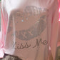 Glitzer Langarm Shirt  Rosa verschiedene Motive 20230