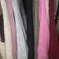 Langer Strick Pullover Kurzarm Fledermaus verschiedene Farben 309191
