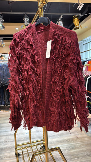 Fransenstrickjacke MONIKA verschiedene Farben 2744