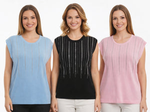 Top mit Glitzer verschiedene Farben 027