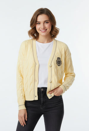 Collage Strickjacke verschiedene Farben 9558