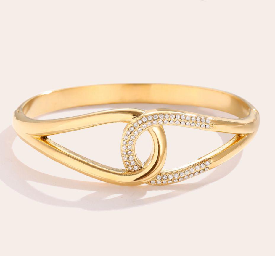 Armreif mit Strass Goldfarbend 131840