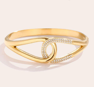Armreif mit Strass Goldfarbend 131840