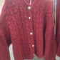 Strickjacke mit Flächtmuster 30885