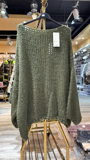 Langer Strick Pullover verschiedene Farben