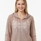 Leichte Glitzerjacke mlt Kapuze verschiedene Farben 1221
