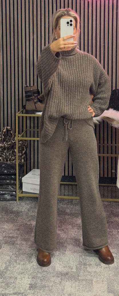 Strickhose mit Schleife vorne in verschiedenen Farben 50912