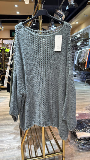 Langer Strick Pullover verschiedene Farben