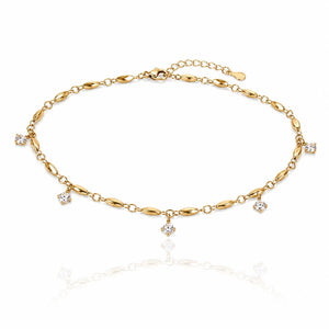 Fusskette gold und silberfarbend 150314.
