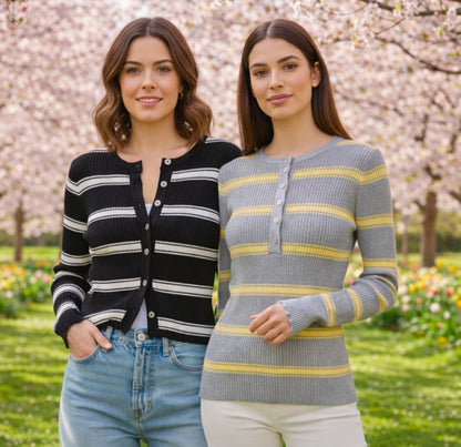 Pulli mit Knöpfe verschiedene Farben 35077