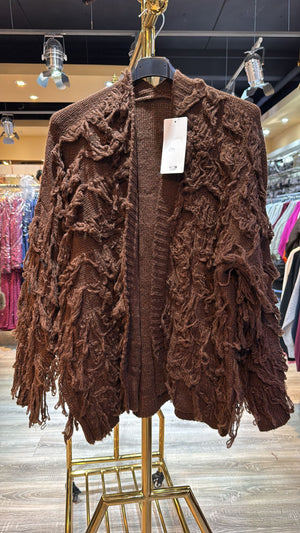 Fransenstrickjacke MONIKA verschiedene Farben 2744