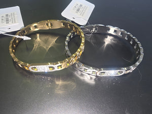 Armreif Glitzer in Silber und Goldfarben PS2302