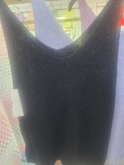 Top V Ausschnitt Glitzer verschiedene Farben