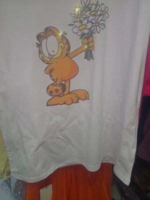 T-Shirt mit Glitzer Garfield 1328
