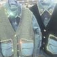 Jeans Hemd Glitzer mit Weste Glitzer verschiedene Farben 5049