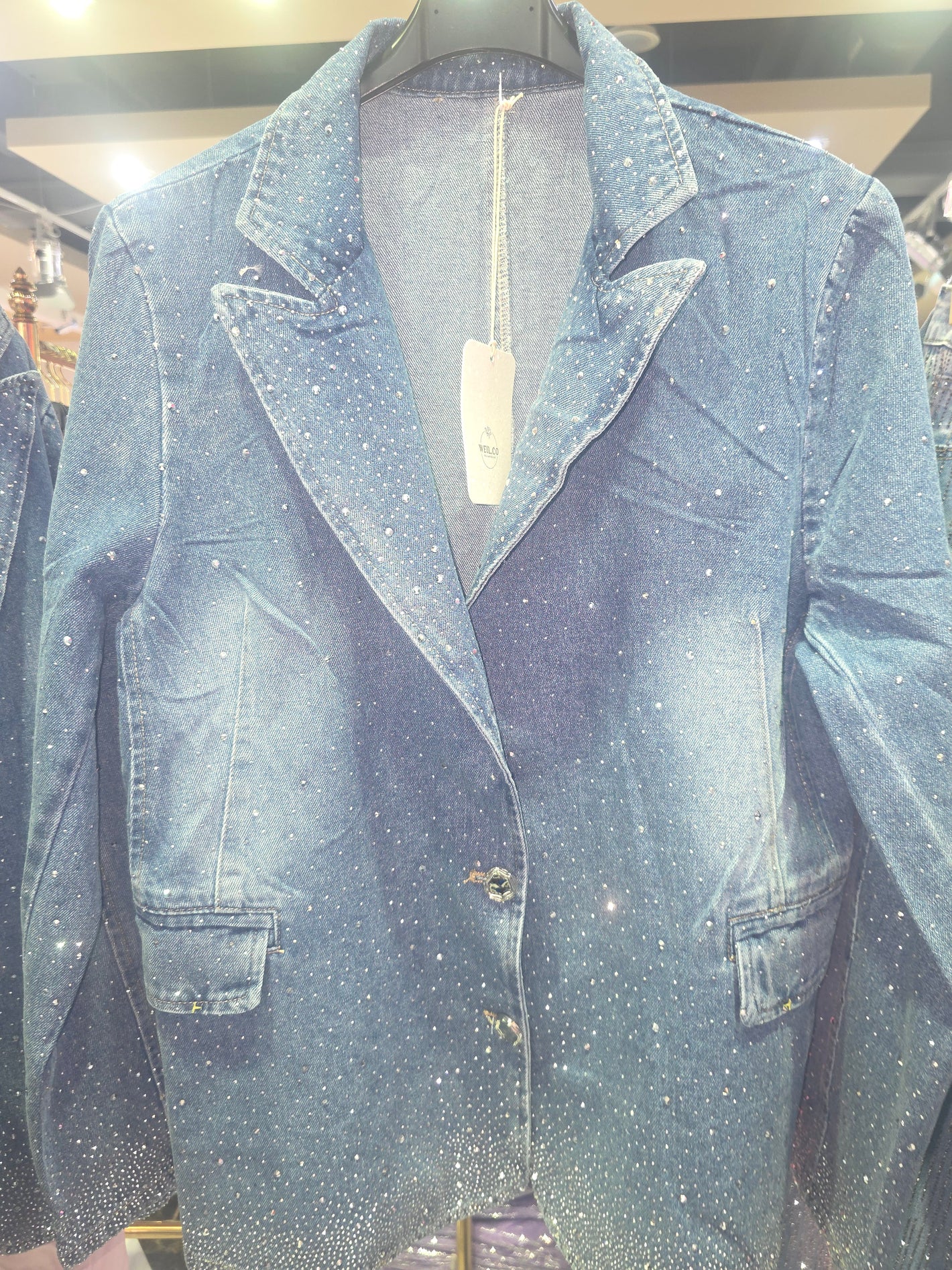 Jeans Blazer TOP Glitzer 2465