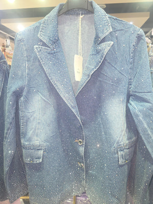 Jeans Blazer TOP Glitzer 2465