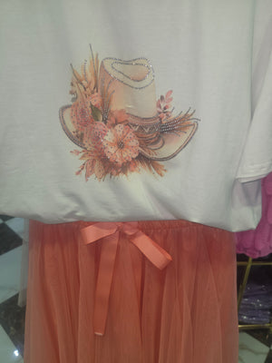 T-Shirt Glitzer Hut 01569