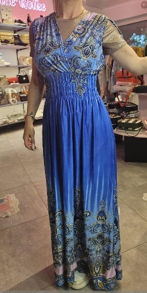 Kleid Blau Pink