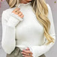 Pulli mit Rüschen am Hals und Armen