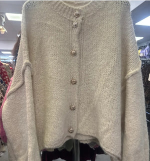 Strickjacke lang