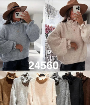 Pulli mit Rüschen