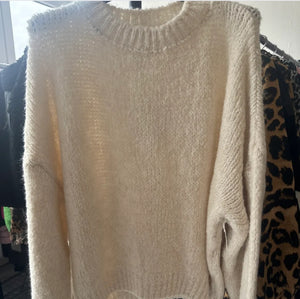 Pullover mit Rüschen an den Armen - Dick -