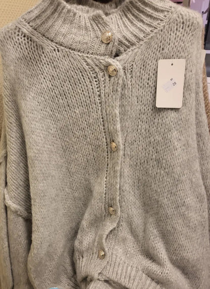 Strickjacke Fashion mit dicker Naht verschiedene Farben 30686