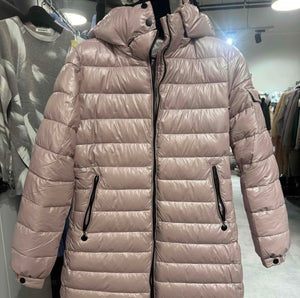 Lange dicke Jacke Perlmut