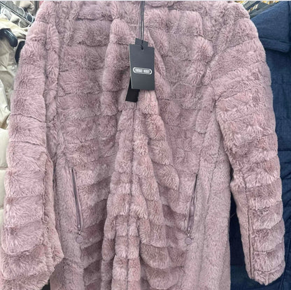 Rosa Wendejacke mit Kapuze