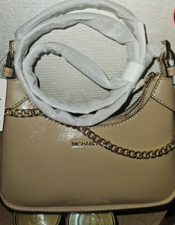 Michael Kors Mond Tasche Beige Gold CAMEL