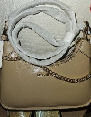 Michael Kors Mond Tasche Beige Gold CAMEL
