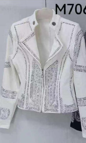 Jacke mit viel Glitzer verschiedene Farben