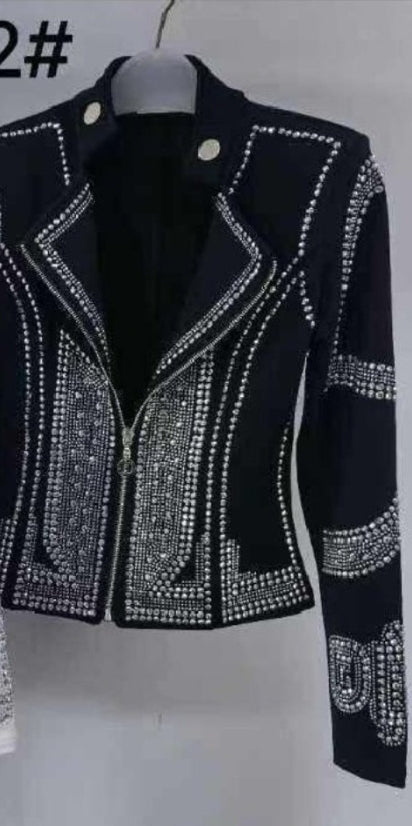 Jacke mit viel Glitzer verschiedene Farben