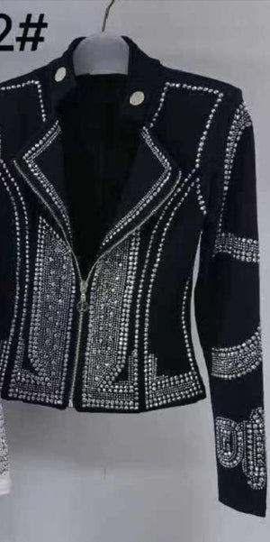Jacke mit viel Glitzer verschiedene Farben