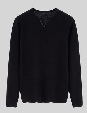Strukturiertes Herren-Langarmshirt verschiedene Farben