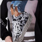 Pullover Jeans Glitzerschuh 3D verschiedene Farben