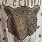 T-Shirt Tiger TECHNO Flügel glitzer gold marmorisiert verschiedene Farben