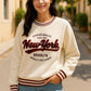 🗽 New York Vibes zum Verlieben – Stylischer Sweater Pullover mit Top-Materialmix 🧵✨ AA 61cm