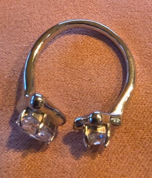 Diamond Eye Edelstahl Ring Silber und gold 141210